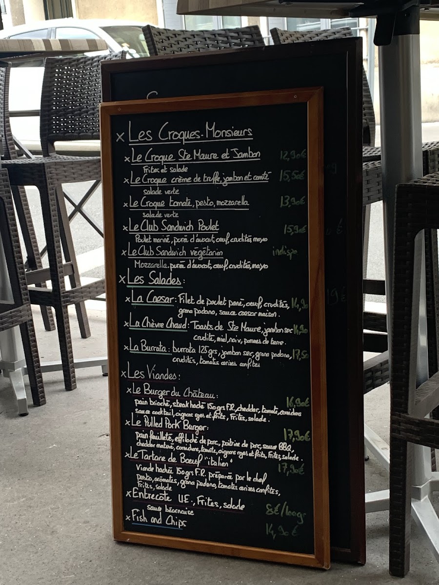 Menu Le Vieux Château-1